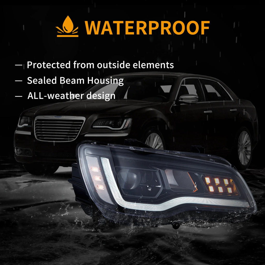 11-UP-Chrysler-300C-Vland-Full-LED-Dual-Beam-Projector-Upgrade-Headlights-YAA-KLS-2077A-2B41A-7