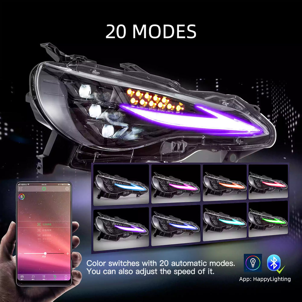 12–21 Toyota 86, Subaru Brz, Scion Frs Vland RGB Headlights