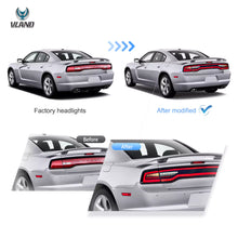 Carregar imagem no visualizador da galeria, 2011-2014-Dodge-Charger-Tail-Lights-Vland-Full-LED-With-Start-Up-Animation-Yellow-turn-signal-YAB-CHR-0560-TM1YC-4