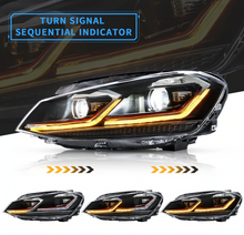 Laden Sie das Bild in den Galerie-Viewer, VLAND LED-Scheinwerfer für Volkswagen VW Golf 7 / MK7 2014-2017 (NICHT passend für Golf GTI- und Golf R-Modelle)