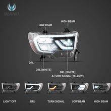 Cargar imagen en el visor de la galería, VLAND-HEADLIGHTS-FOR-TOYOTA-TUNDRA-YAX-6004-T07-H18-3