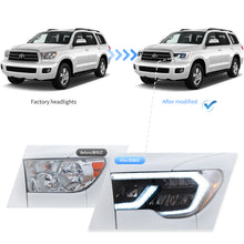 Cargar imagen en el visor de la galería, VLAND-HEADLIGHTS-FOR-TOYOTA-TUNDRA-YAX-6004-T07-H18-8
