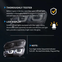 Załaduj zdjęcie do przeglądarki galerii, VLAND-HEADLIGHTS-FOR-VOLKSWAGEN-GOLF-6-YAA-GEF-0197A-10