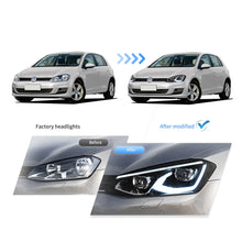 Carica l'immagine nel visualizzatore di Gallery, VLAND-HEADLIGHTS-FOR-VOLKSWAGEN-GOLF-7-MK7-YAA-GEF-0348-14-11