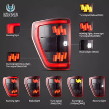 Cargar imagen en el visor de la galería, VLAND-Tail-lights-For-2021-2023-Ford-F150-YAB-F150-0396A-3