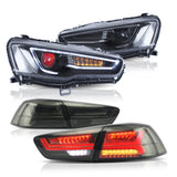 VLAND LED Headlights+Taillights For Mitsubishi Lancer 2008-2017