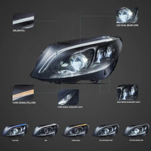 Załaduj zdjęcie do przeglądarki galerii, Vland-15-21-Mercedes-Benz-C-Class-W205-LED-Matrix-Upgraded-Headlights-YAA-BCC-0365A-13