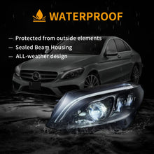 Załaduj zdjęcie do przeglądarki galerii, Vland-15-21-Mercedes-Benz-C-Class-W205-LED-Matrix-Upgraded-Headlights-YAA-BCC-0365A-16