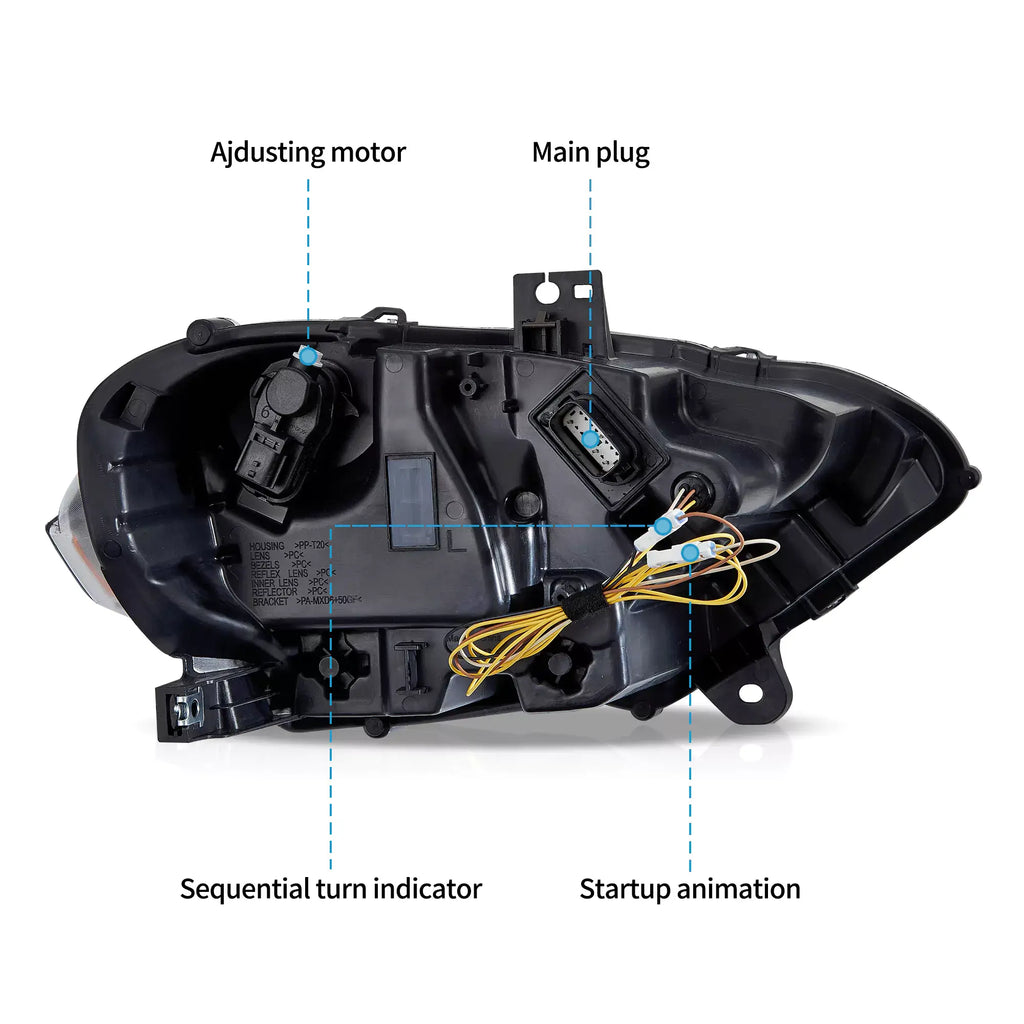 Reflektory Vland 18-24 Ford Mustang Full LED ze stylem S650
