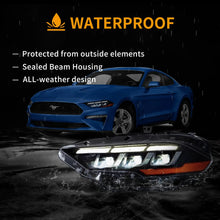Załaduj zdjęcie do przeglądarki galerii, Vland-18-24-Ford-Mustang-Headlights-Full-LED-With-S650-Style-YAA-XMT-2037B-2P31A-5