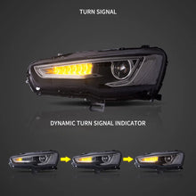 Carica l'immagine nel visualizzatore di Gallery, Vland-Headlights-For-08-17-Mitsubishi-Lancer-Evo-X-YAA-YS-0162C-4