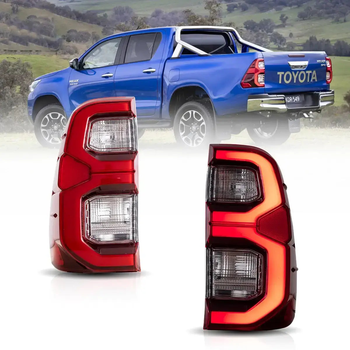 Vland Carlamp LED Scheinwerfer fur Toyota Hilux Vigo Revo 2015 2019 A VLAND Professional sales of car headlights and taillights