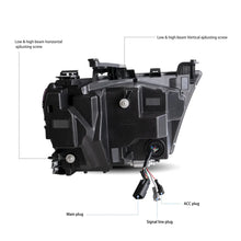 Cargar imagen en el visor de la galería,  Vland-Headlights-For-19-24-Dodge-Ram-1500-YAX-RM-6001B-4