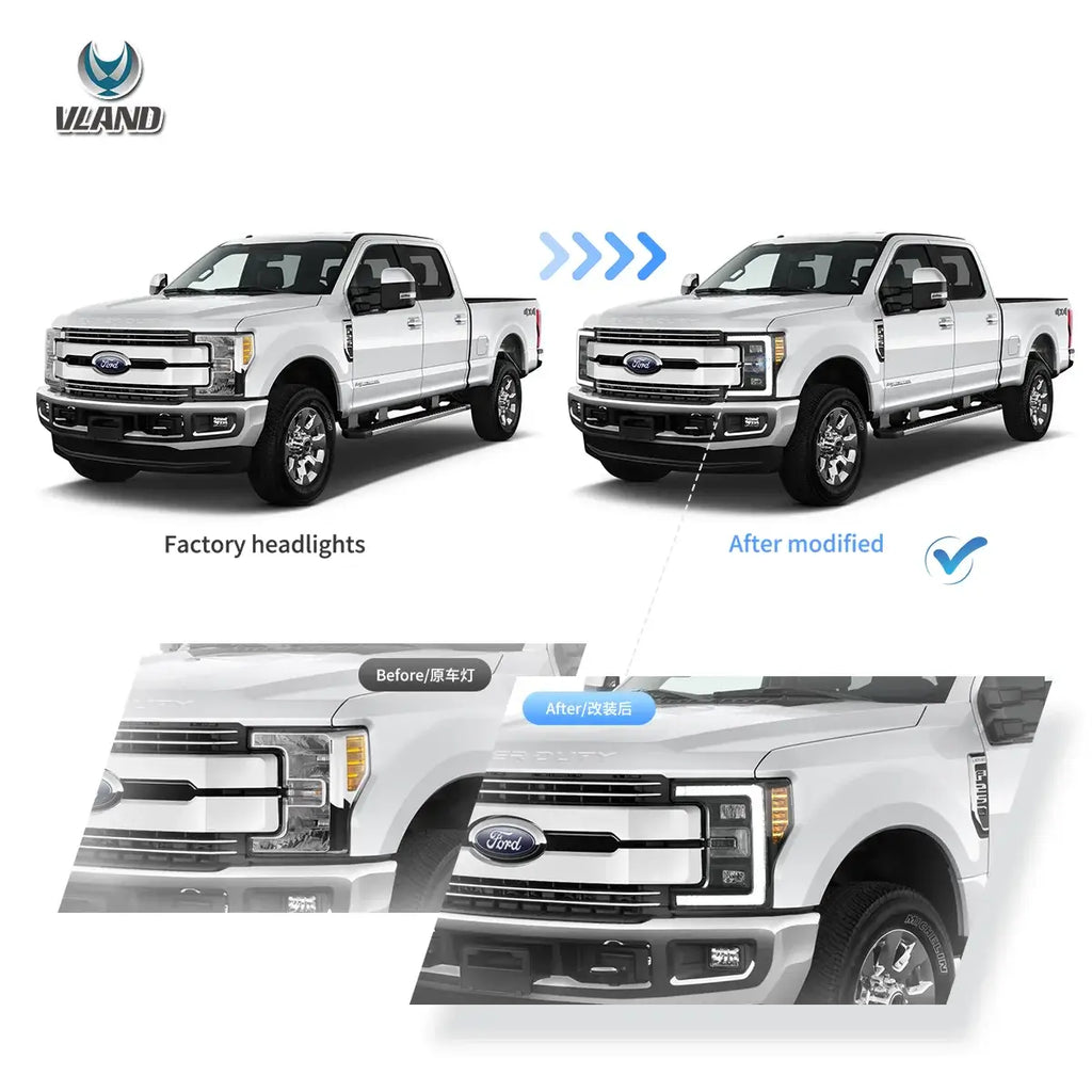 Vland-Headlights-For-2017-2019-Ford-F250-350-450-F550-Super-Duty-YAA-F250-2055-2B31A-5
