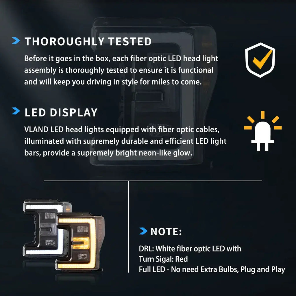 Vland-Headlights-For-2017-2019-Ford-F250-350-450-F550-Super-Duty-YAA-F250-2055-2B31A-8