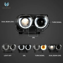 Cargar imagen en el visor de la galería, Vland-Headlights-For15-24--Dodge-Challenger-YAA-DG-2041_2
