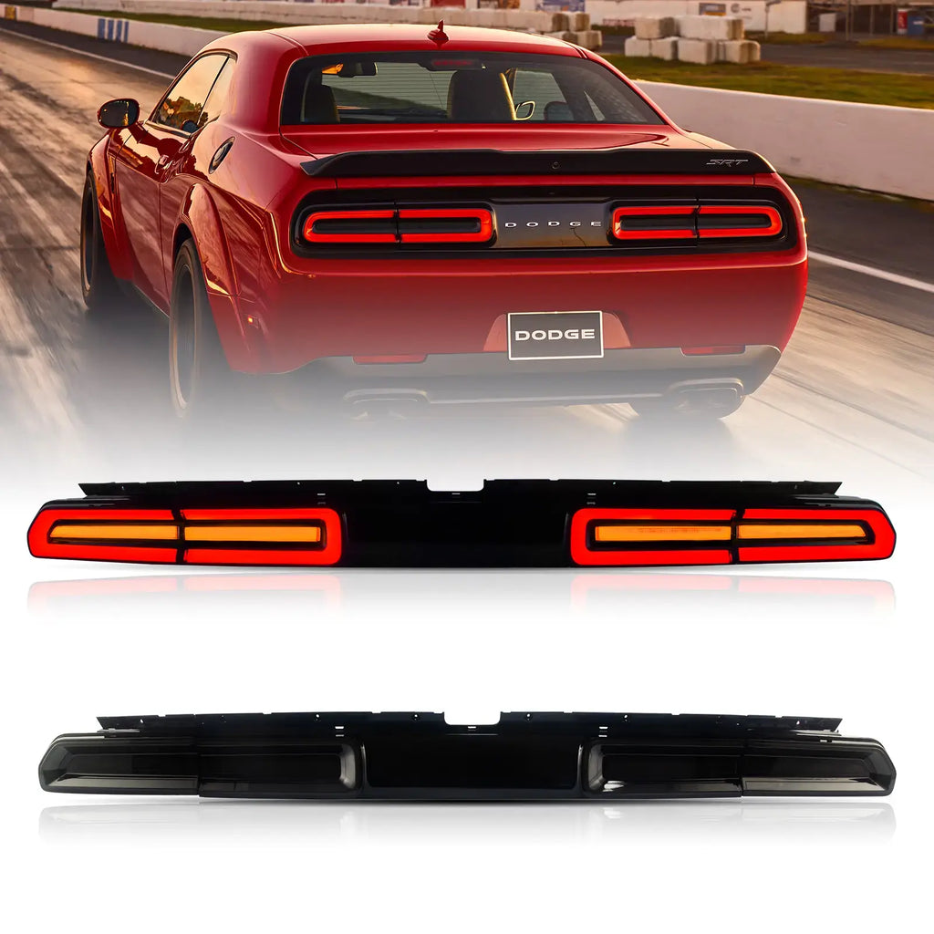 08-14 Dodge Challenger 3th Gen (LC) Pre-Facelift Vland Tail Lights With Amber Sequential Turn Signal