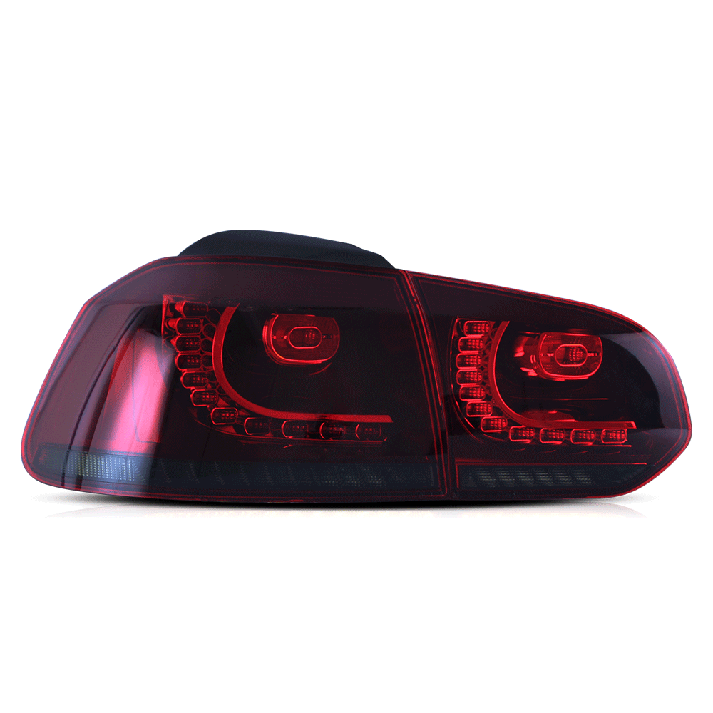 08-14 Volkswagen Golf 6th Gen Mk6 Vland LED Tail Lights With Amber Sequential Turn Signal