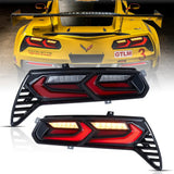 14-19 Chevrolet Corvette C7 Vland Full LED Tail Lights With Sequential turn signal