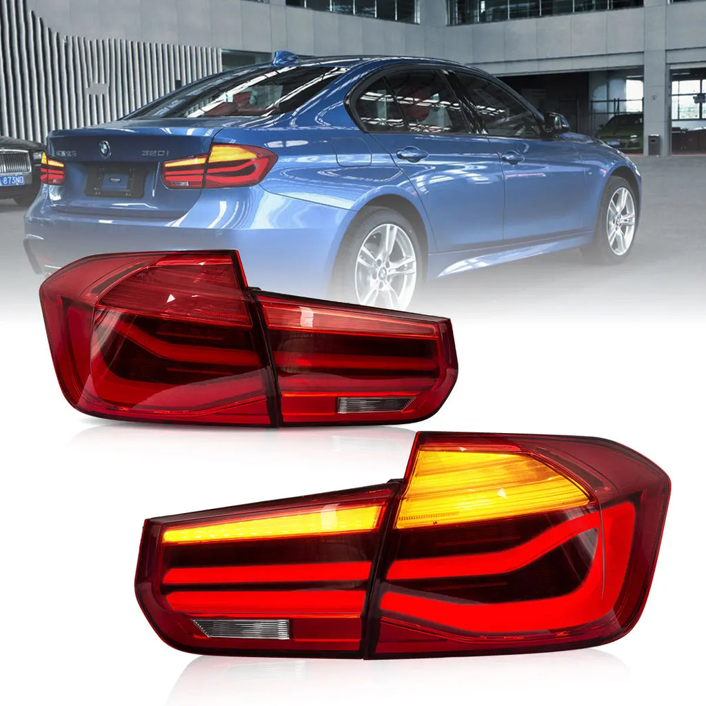 2012-2018 BMW F30 F80 M3 3-Series Vland LED Tail Lights With Sequential Turn Signal