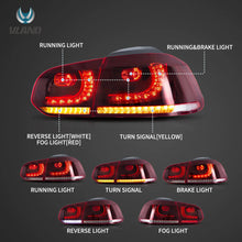 Załaduj zdjęcie do przeglądarki galerii, VlandTailLights2009-2014VolkswagenGolf6MK6YAB-GEF-0183A_3