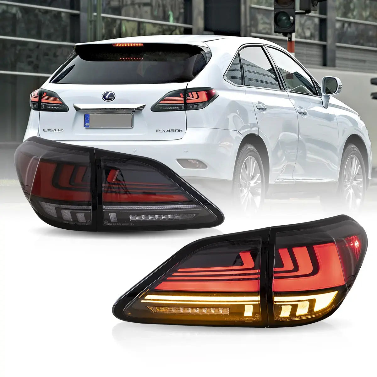 2009-2014 Full LED Tail Lights For Lexus RX 270/330/350 Smoked | VLAND –  VLAND™ Professional sales of car headlights and taillights