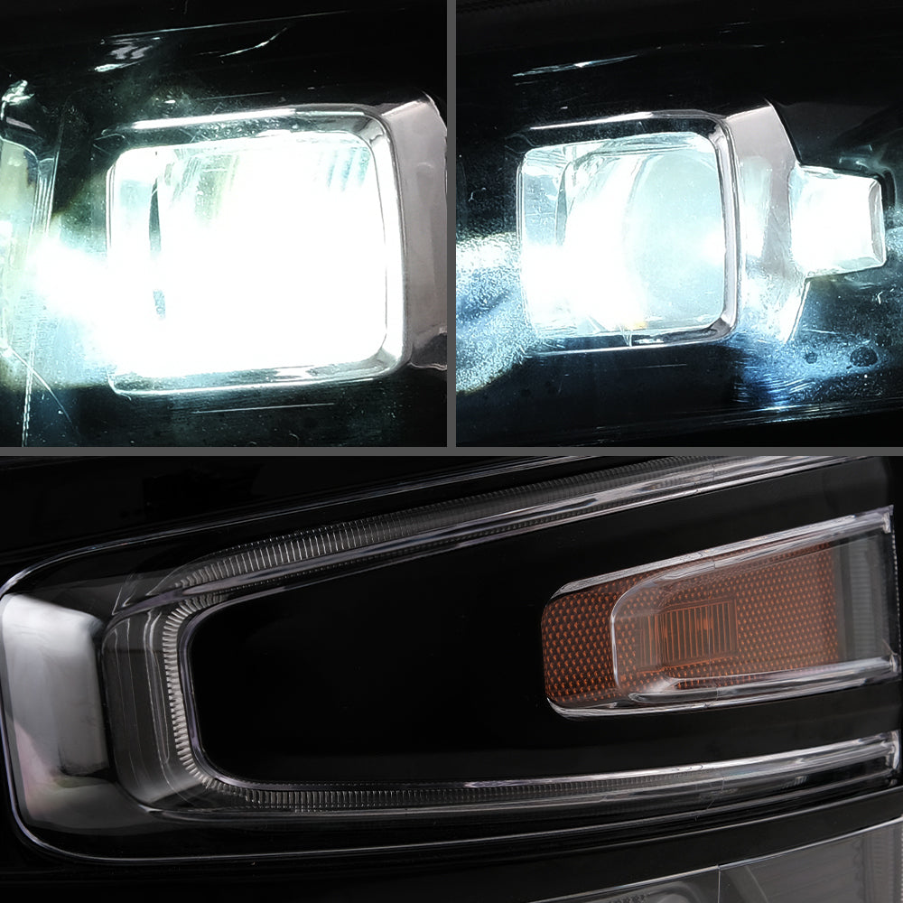 VLAND Projektor-LED-Scheinwerfer passend für 2007–2014 Silverado 1500 2500 HD 3500 HD