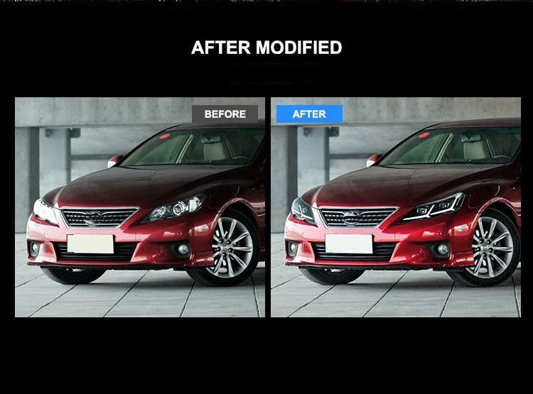 Vland Carlamp LED Headlights for Toyota Reiz Mark X 2010-2013 w/Sequential Indicator
