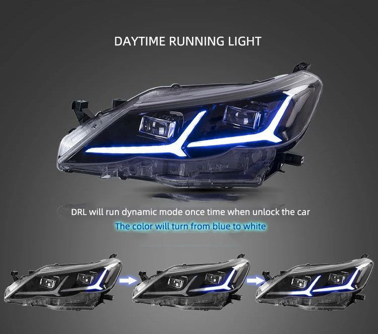 Vland Carlamp LED Headlights for Toyota Reiz Mark X 2010-2013 w/Sequential Indicator