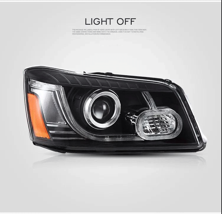 Vland Carlamp LED Projector Headlights For Toyota Highlander 2001-2007(Fit For US Models)