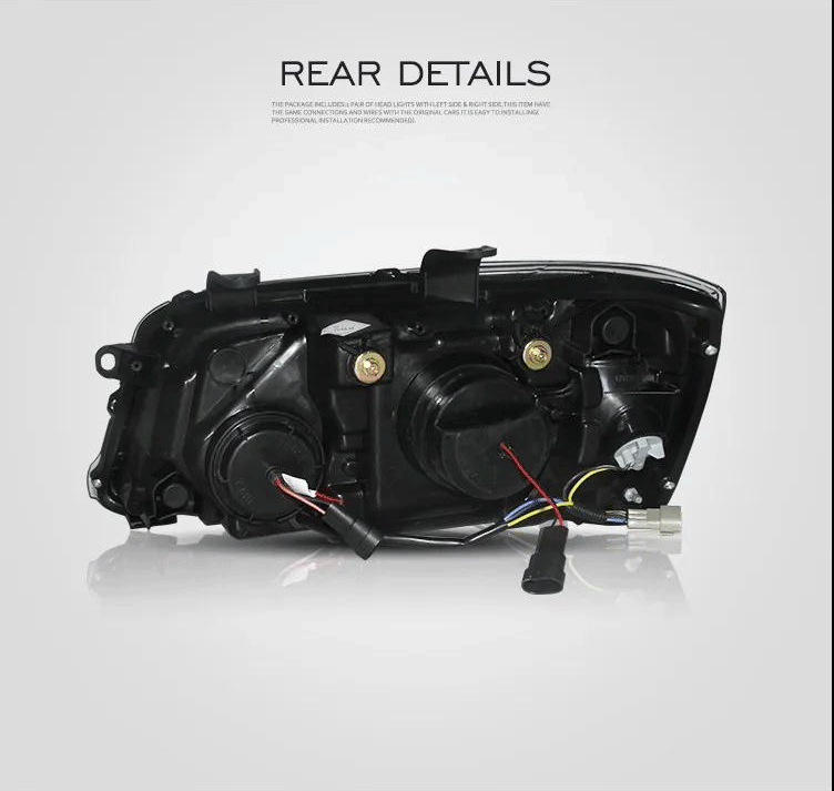 Vland Carlamp LED Projector Headlights For Toyota Highlander 2001-2007(Fit For US Models)