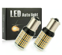 Load image into Gallery viewer, Vland Carlamp 1156 LED Turn Signal Light Bulb Amber P21W 2800LM 144SMD (Pack of 2)
