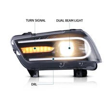 Cargar imagen en el visor de la galería, 2011-2014 Led Headlights Compatible with Dodge Charger