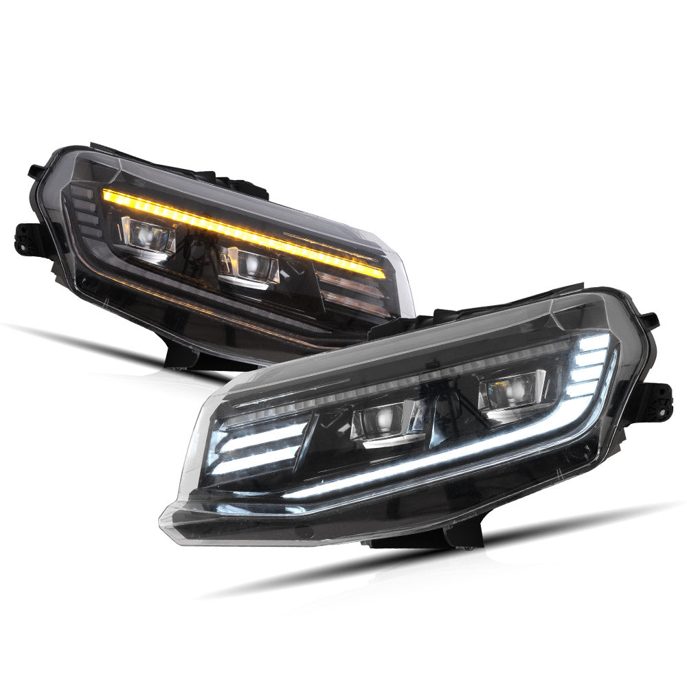 Vland Carlamp Projector Headlights For Chevrolet / Chevy Camaro LT SS RS ZL LS 2016-2018