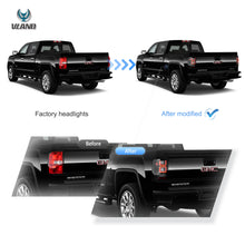 Charger l'image dans la galerie, 14-18 GMC Sierra 1500 2500HD 3500HD Vland II LED Tail Lights With Dynamic Welcome Lighting Clear