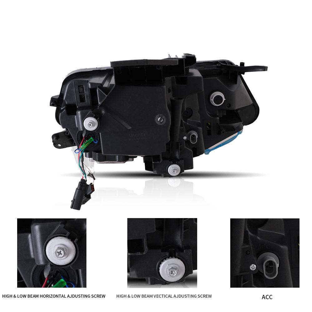 Vland Carlamp Projector Headlights For Chevrolet / Chevy Camaro LT SS RS ZL LS 2016-2018
