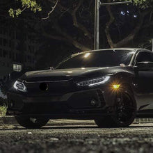 Carica l'immagine nel visualizzatore di Gallery, Headlight Assemblies Compatible with 16 17 18 2019 Civic Headlamps Black Housing Clear Lens