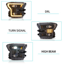 Carica l'immagine nel visualizzatore di Gallery, Vland Carlamp LED Headlights For Ford F150 2015-2017