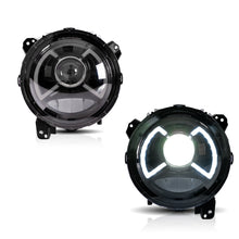 Carregar imagem no visualizador da galeria, Vland Jeep Wrangler 2018-UP Full LED Dual Beam Projector Headlights With Blue DRL