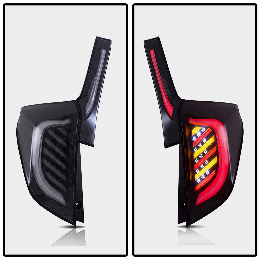VLAND Full LED Tail Lights for Honda Fit / Jazz (GK5) 2014-2020 (Plug and Play. No Need Bulbs)