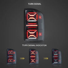 Cargar imagen en el visor de la galería, 07-13 Chevrolet Silverado 1500 2500HD 3500HD & 07-14 GMC Sierra (Denali) 3500HD Dually Vland LED III Tail Lights With Red Turn Signal Clear