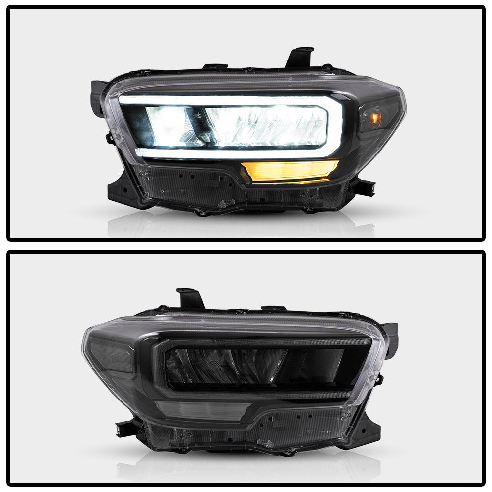 Projektor matrycowy Vland Carlamp i pełne reflektory LED do Toyoty Tacoma 2016-UP