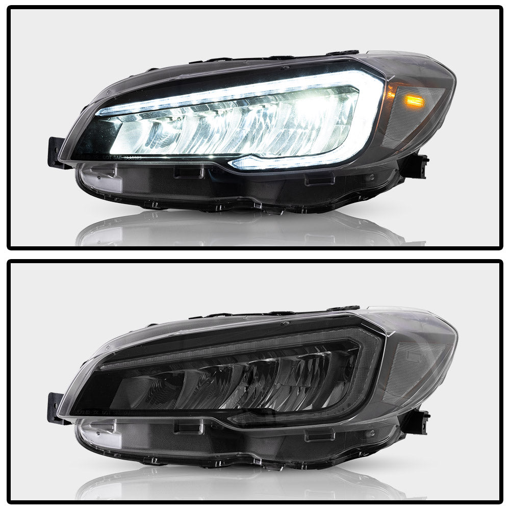 Reflektory LED Vland Carlamp pasujące do Subaru WRX 2015-2021