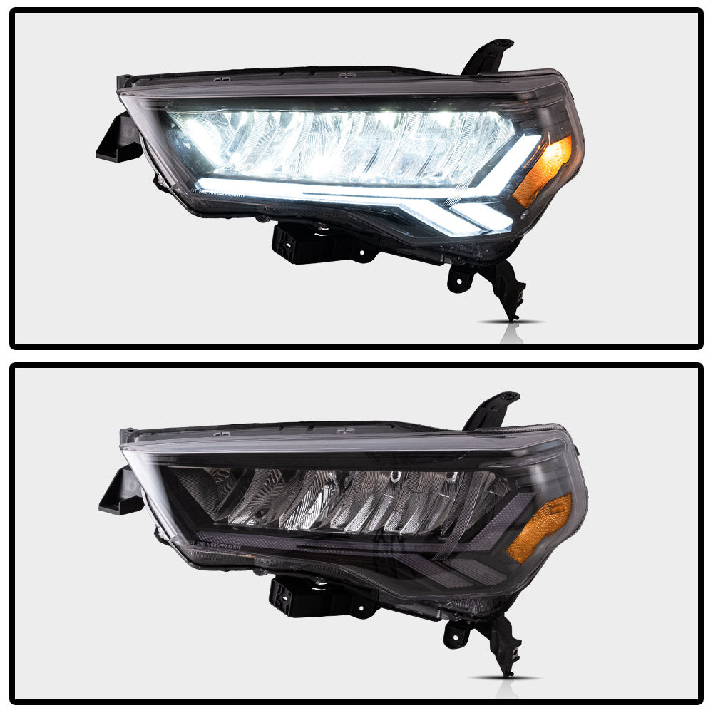 VLAND LED Reflective bowl Headlights For 2014-2024 Toyota 4Runner