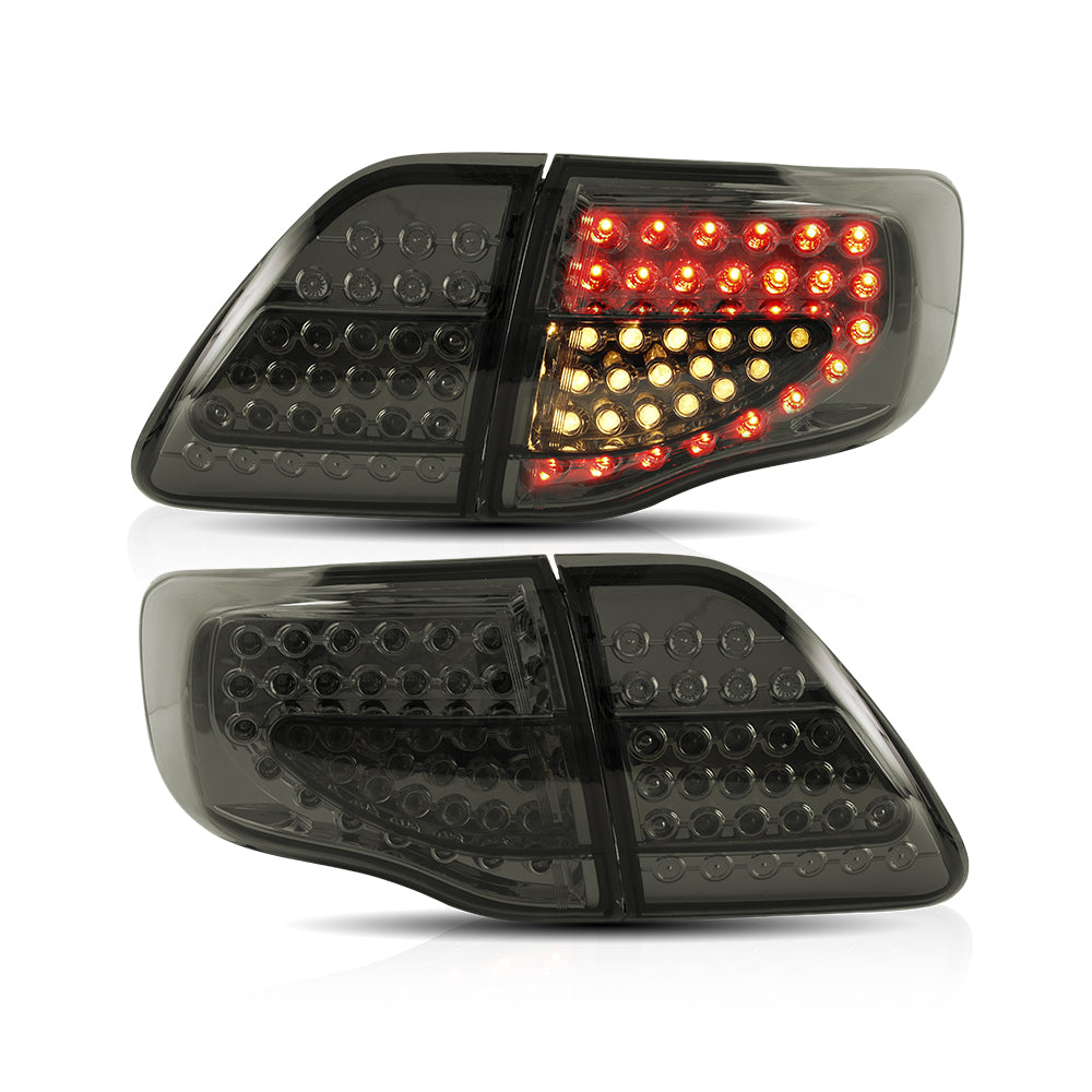 Vland Carlamp Tail Lights For Toyota Corolla 2008-2011 ABS, PMMA, GLASS Material(Fit for American Models)
