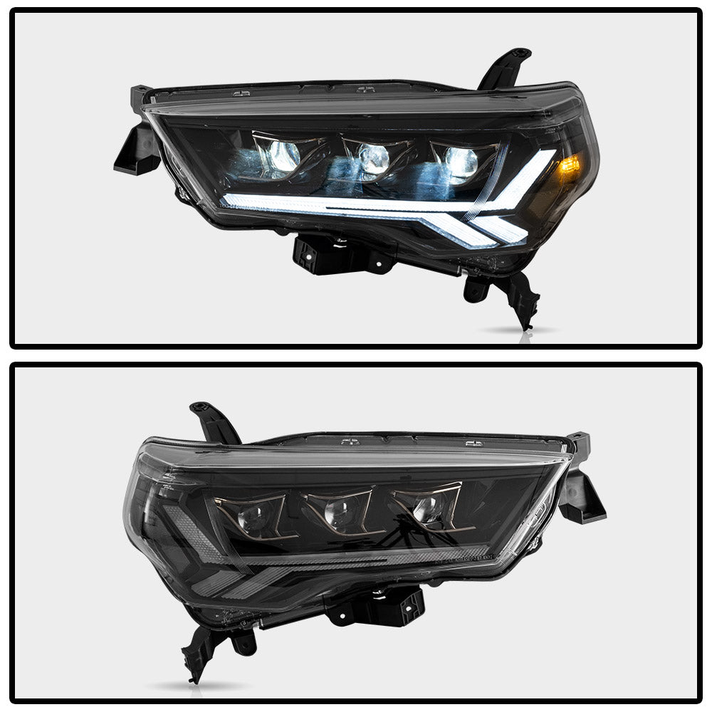 Vland Carlamp LED Projector Headlights For 2014-2024 Toyota 4Runner