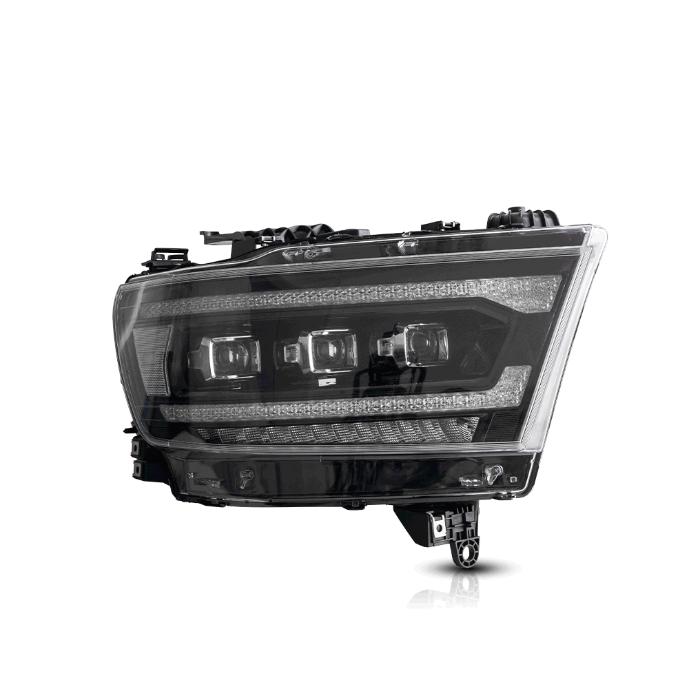 Vland Carlamp  LED Matrix Projector Headlights For Dodge RAM 1500 2019-2024