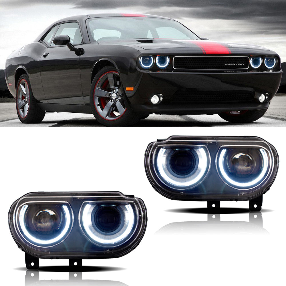 08-14 Dodge Challenger 3th Gen Vland LED HeadLights