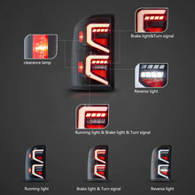 Charger l'image dans la galerie, 14-18 GMC Sierra 1500 2500HD 3500HD Vland LED Tail Lights With Dynamic Welcome Lighting Clear