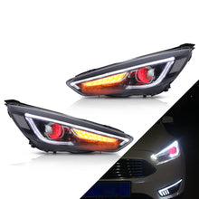 Laden Sie das Bild in den Galerie-Viewer, 15-18 Ford Focus MK3 ST RS Vland Dual Beam Projektorscheinwerfer Schwarz